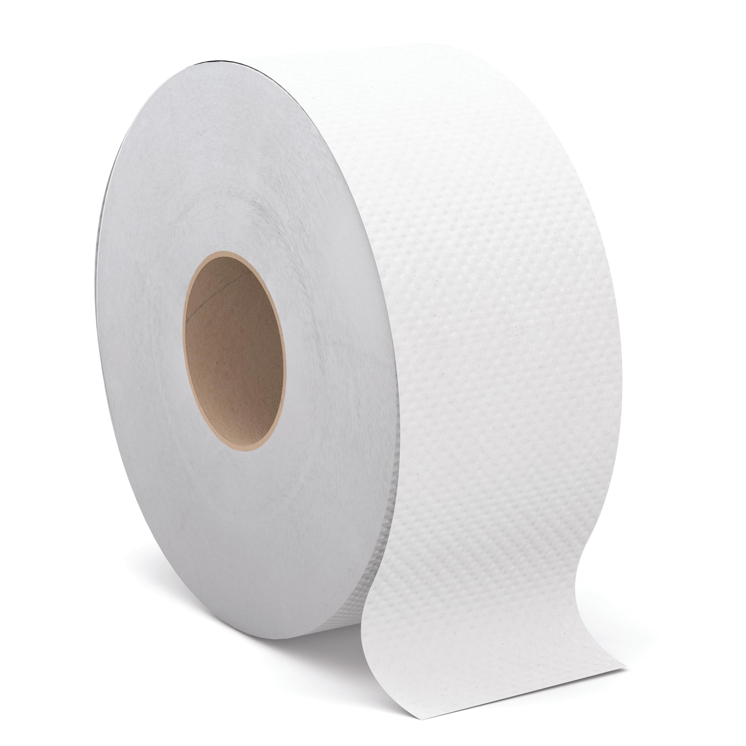 Cascades PRO Toilet Paper & Tissue Roll 9IN X2000FT 1PLY White Jumbo (JRT) 12/Case