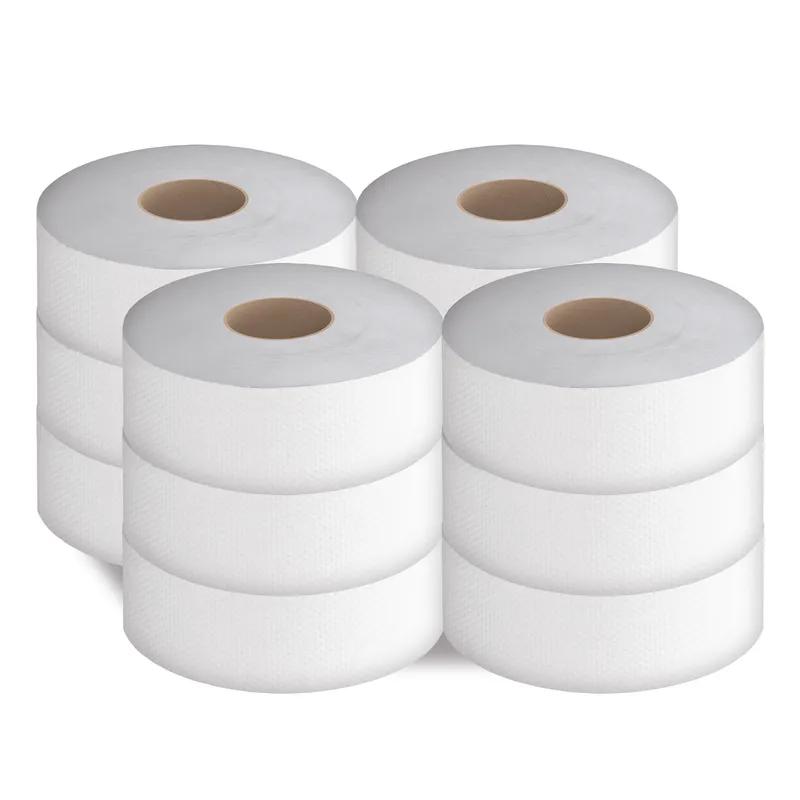 Cascades PRO Toilet Paper & Tissue Roll 9IN X2000FT 1PLY White Jumbo (JRT) 12/Case