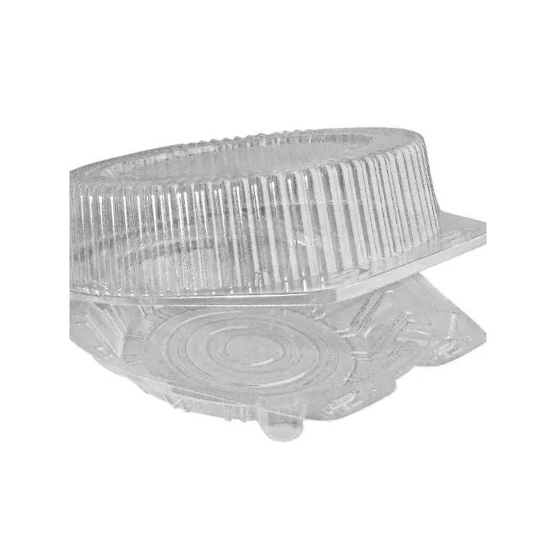 Pie Hinged Container Medium (MED) 8X4.94 IN PS Fluted 1000/Case