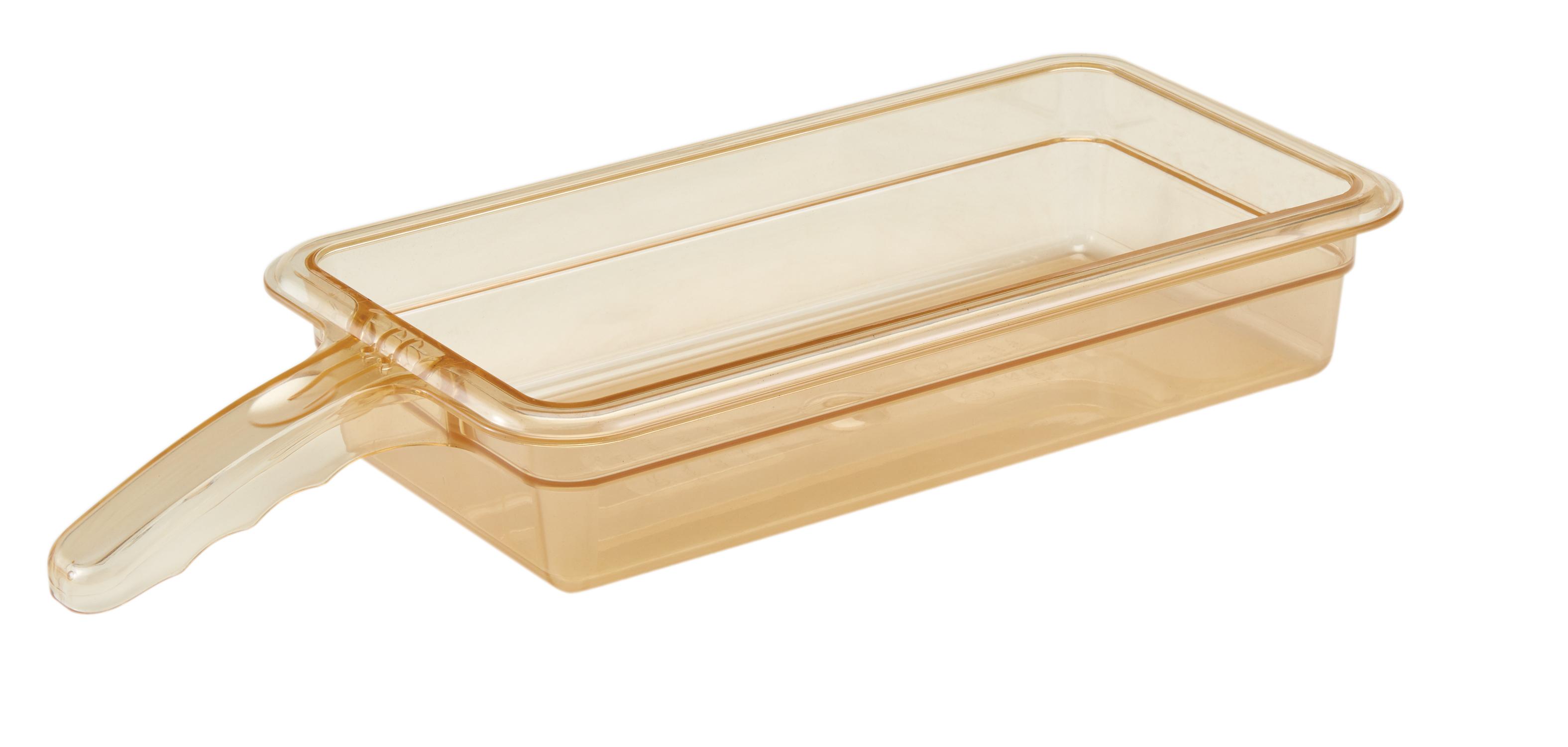 H-Pan® Roast Chicken Pan 12.75X6.94X2.50 IN Amber With Handle High Heat 1/3 1/Each