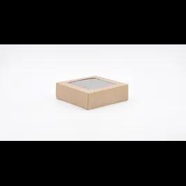 Cake Box 8X8X2.5 IN Kraft Square With Window 200/Case
