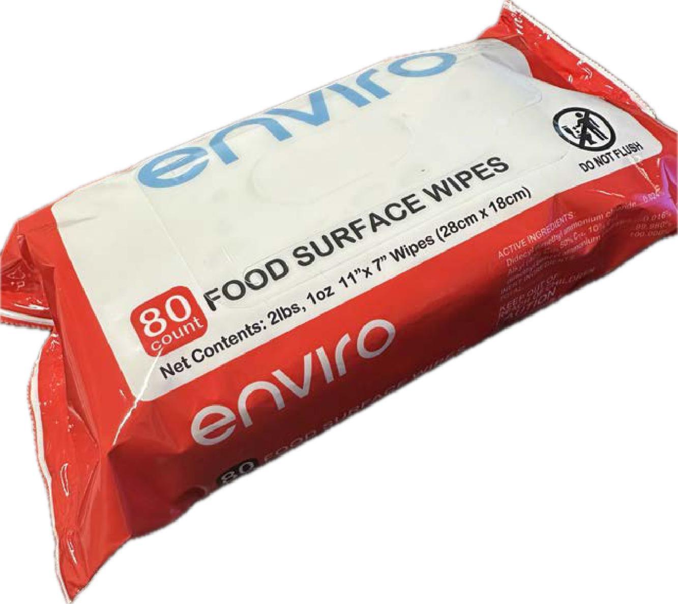 Foodservice Surface Sanitizing Wipes 80 Sheets/Pack 12 Packs/Case 960 Count/Case
