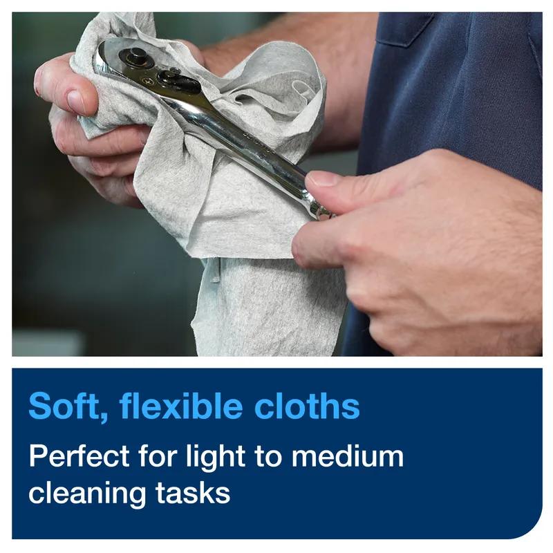 Tork W8 Cleaning Cloth Unfolded: 5.984X4.961 IN Folded: 2.48X2.992 IN Gray ZZ-Fold Refill 55 Count/Pack 8 Packs/Case