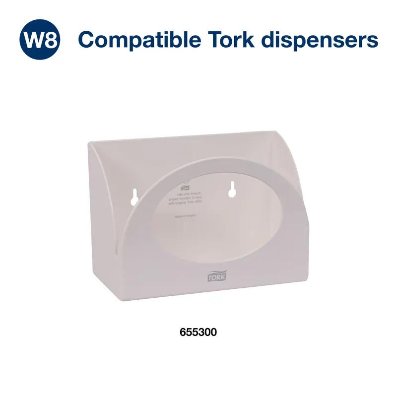 Tork W8 Cleaning Cloth Unfolded: 5.984X4.961 IN Folded: 2.48X2.992 IN Gray ZZ-Fold Refill 55 Count/Pack 8 Packs/Case