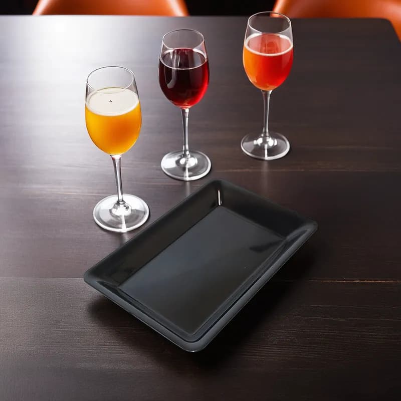 Victoria Bay Serving Tray 14X10 IN Plastic Black Rectangle 25/Case