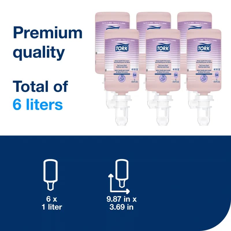 Tork S4 Hand Soap 33.8 OZ Perfume Pink Refill 6/Case