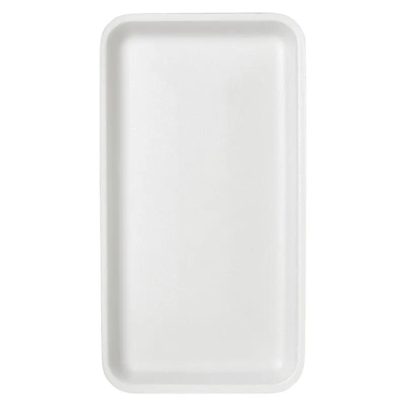 1525S Meat Tray 8X14.75X0.9 IN Polystyrene Foam White Rectangle 250/Case