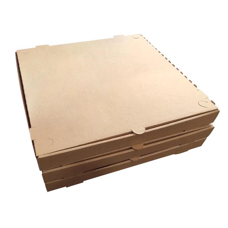 Victoria Bay Pizza Box 16X16X1.625 IN Corrugated Cardboard Kraft Plain B-Flute 50/Bundle