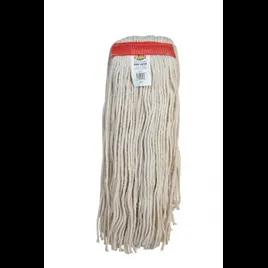 Mop Head #32 White Cotton 4PLY Cut End 1IN Narrow Headband 1/Each