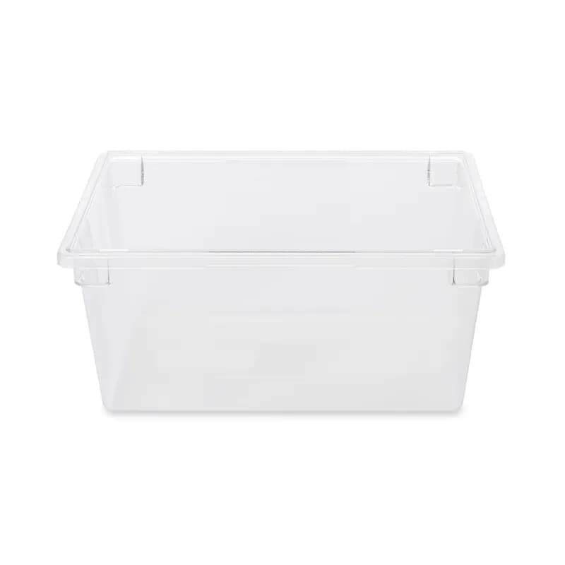 Food Tote Box 26X18X12 IN 16.6 GAL Clear PC 6/Each