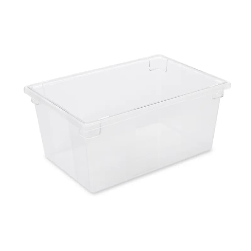Food Tote Box 26X18X12 IN 16.6 GAL Clear PC 6/Each