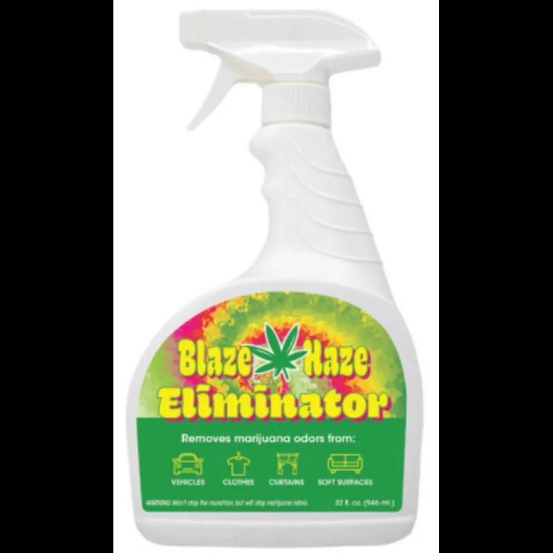 Blaze Haze Odor Eliminator Clear Spray 32 OZ Removes Marijuana Odors 6/Case