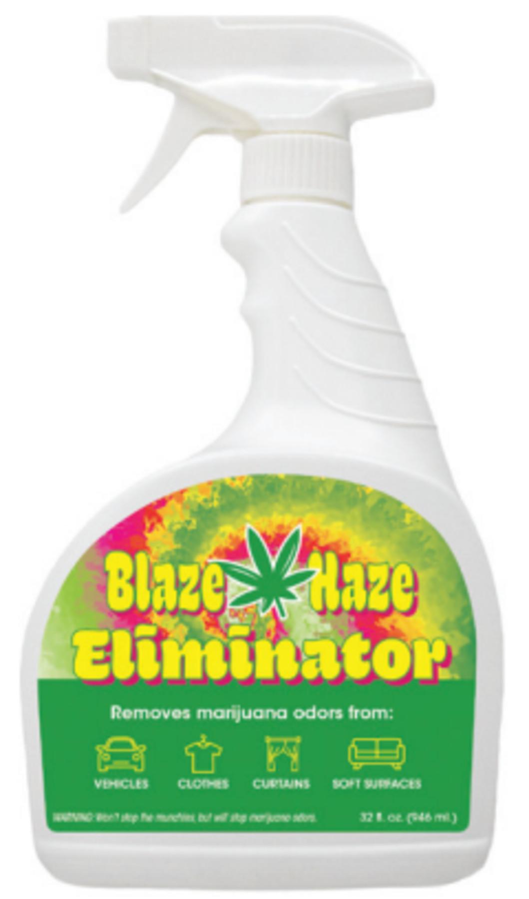 Blaze Haze Odor Eliminator Clear Spray 32 OZ Removes Marijuana Odors 6/Case