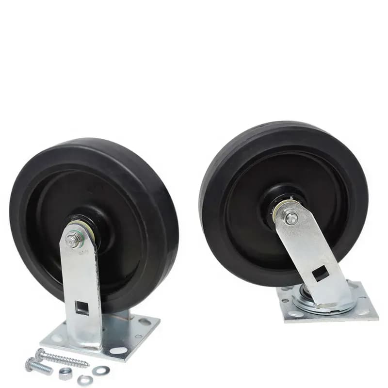 Swivel & Caster 8 IN Rubber Metal Replacement Kit 1/Kit