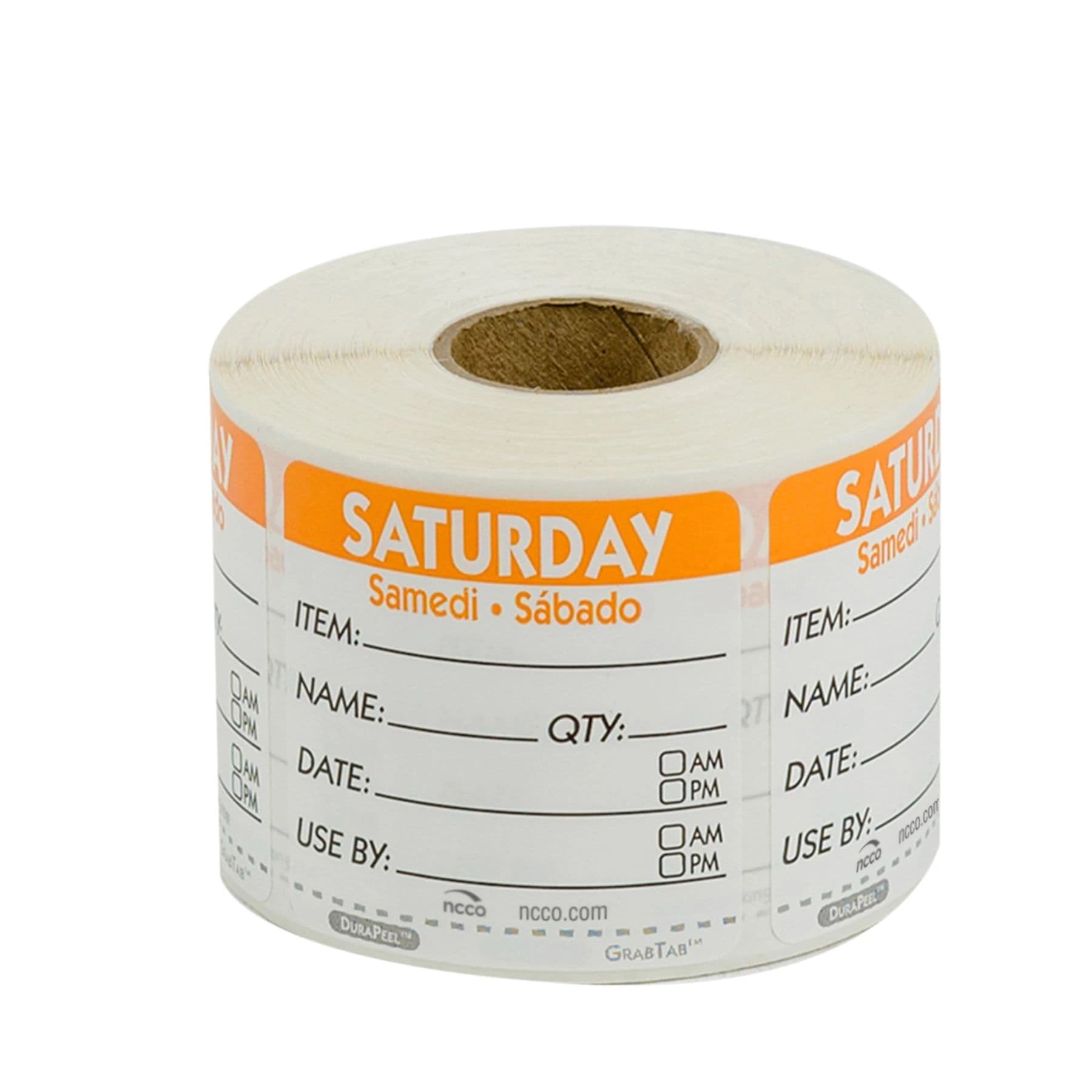 Saturday Label 2X2 IN Trilingual 500 Count/Roll 1 Rolls/Case