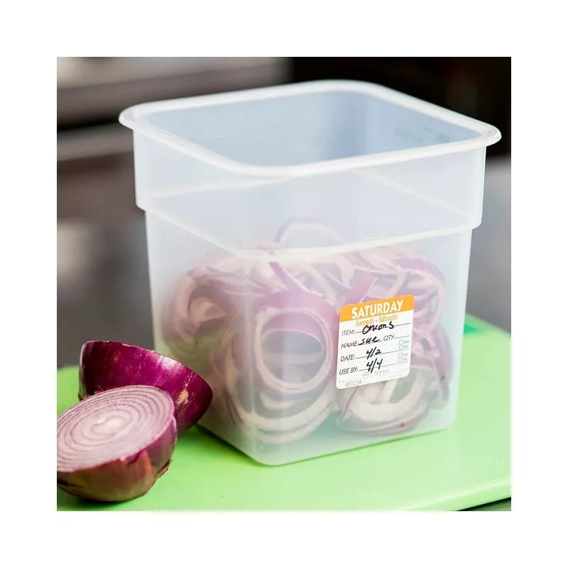 Saturday Label 2X2 IN Trilingual 500 Count/Roll 1 Rolls/Case