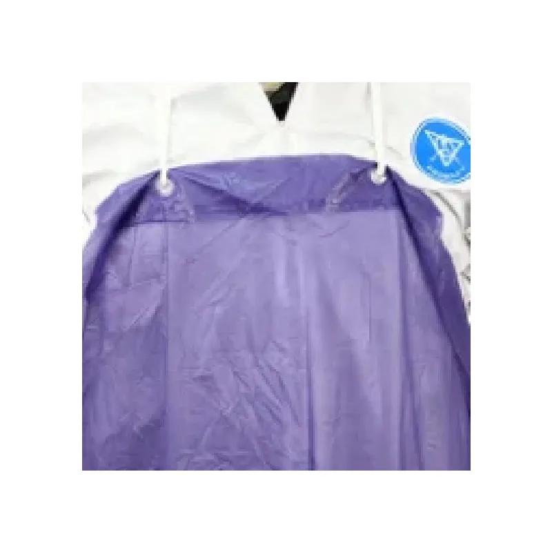 Apron 55 IN Blue 6MIL Vinyl Unhemmed String Ties 72 Count/Case