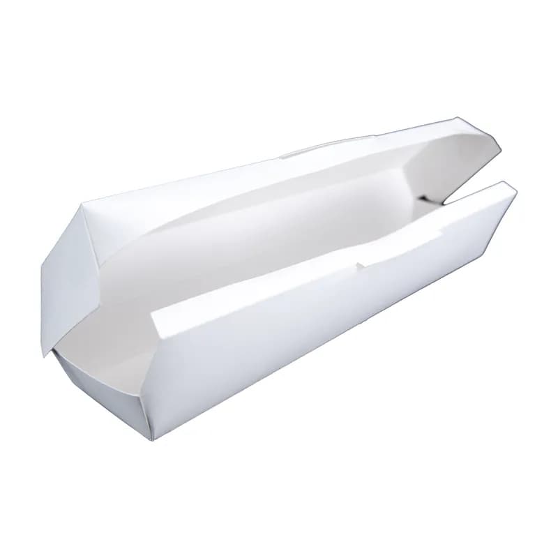Hot Dog Take-Out Container Hinged 12 IN Plain 400/Pack