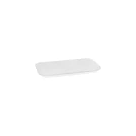 17S Supermarket Tray 8.3X4.8X0.65 IN 1 Compartment Polystyrene Foam White Rectangle 1000/Case