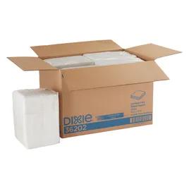 Dixie® Dinner Napkins 16X16 IN White 1PLY 1/4 Fold 500 Sheets/Pack 20 Packs/Case 4000 Sheets/Case