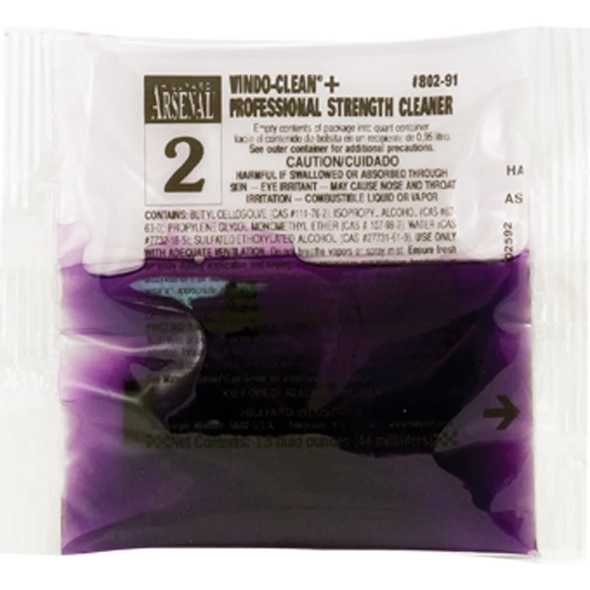 Arsenal Windo-Clean+® Glass Cleaner 1.5 FLOZ 1/Case