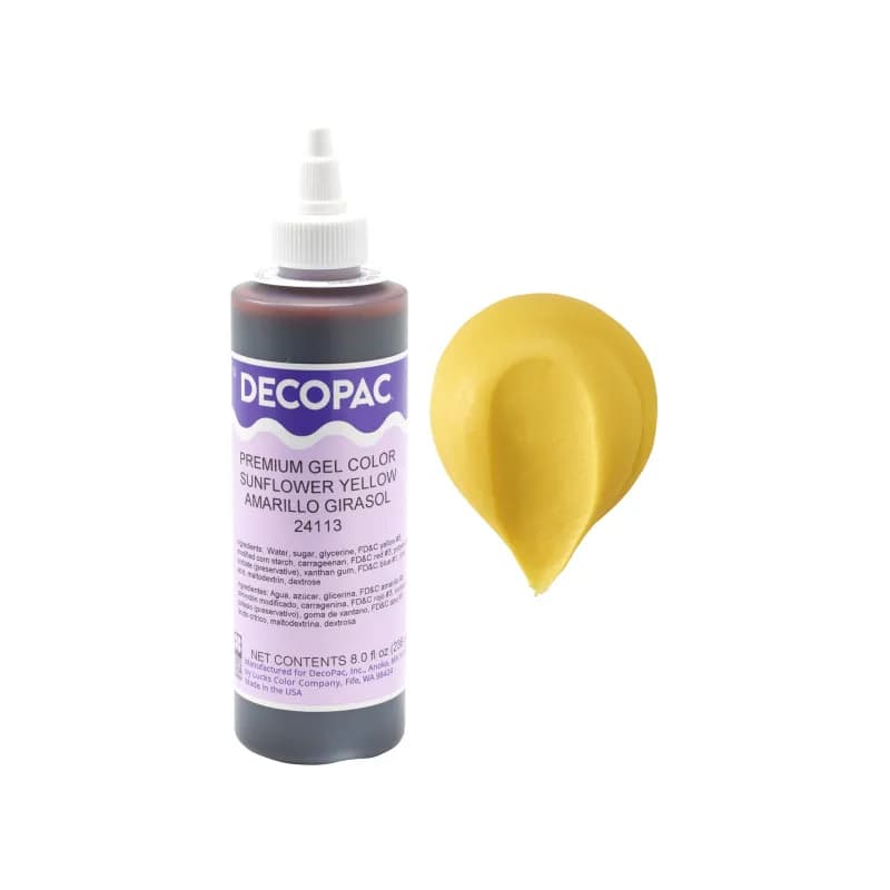 Gel Color 8 OZ Sunflower 1/Jr