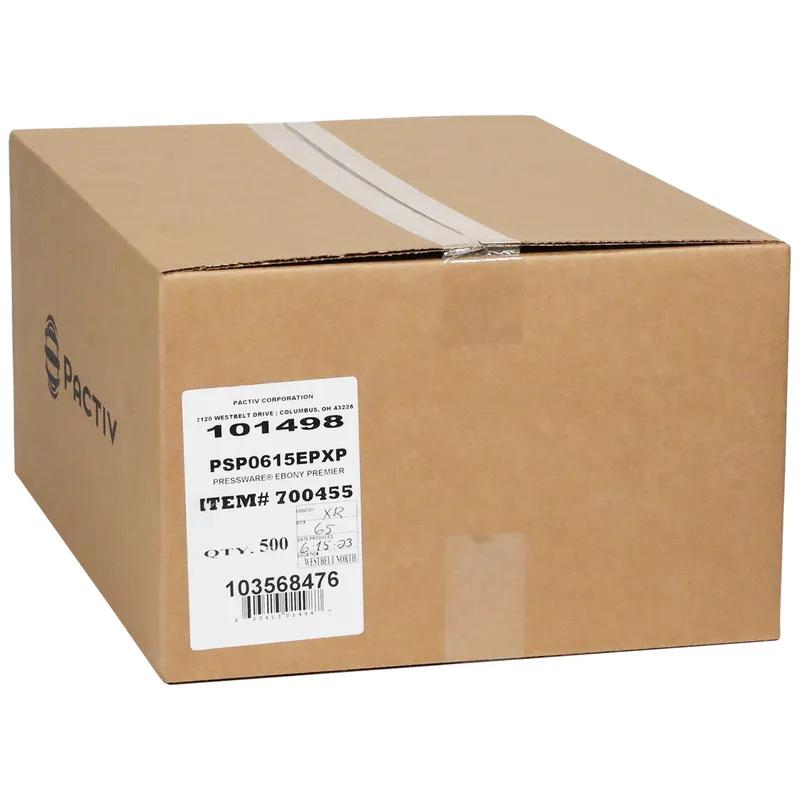 Pressware® Ebony Premier Bowl 16.5 OZ Paperboard Black Dual Ovenable 500/Case