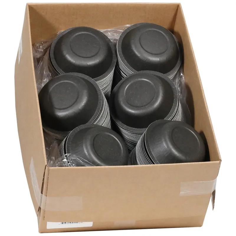 Pressware® Ebony Premier Bowl 16.5 OZ Paperboard Black Dual Ovenable 500/Case