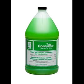 Consume® Vanilla Deodorizer Degreaser Drain Maintainer All Purpose Cleaner 1 GAL Alkaline Bacteria Fortified 4/Case