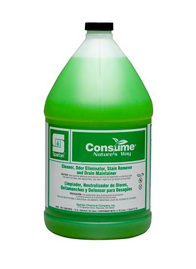 Consume® Vanilla Deodorizer Degreaser Drain Maintainer All Purpose Cleaner 1 GAL Alkaline Bacteria Fortified 4/Case