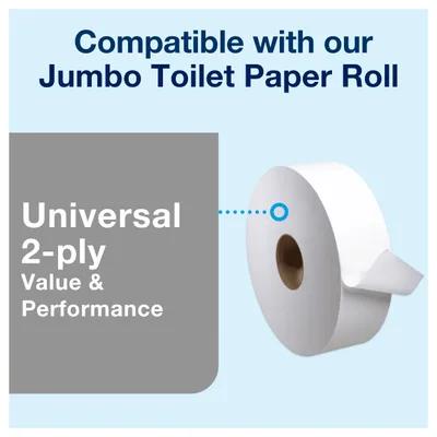 Tork T22 Toilet Paper Dispenser 5.75X10.63X12 IN Plastic Wall Mount Smoke 1-Roll Jumbo (JRT) 9IN Roll 1/Case