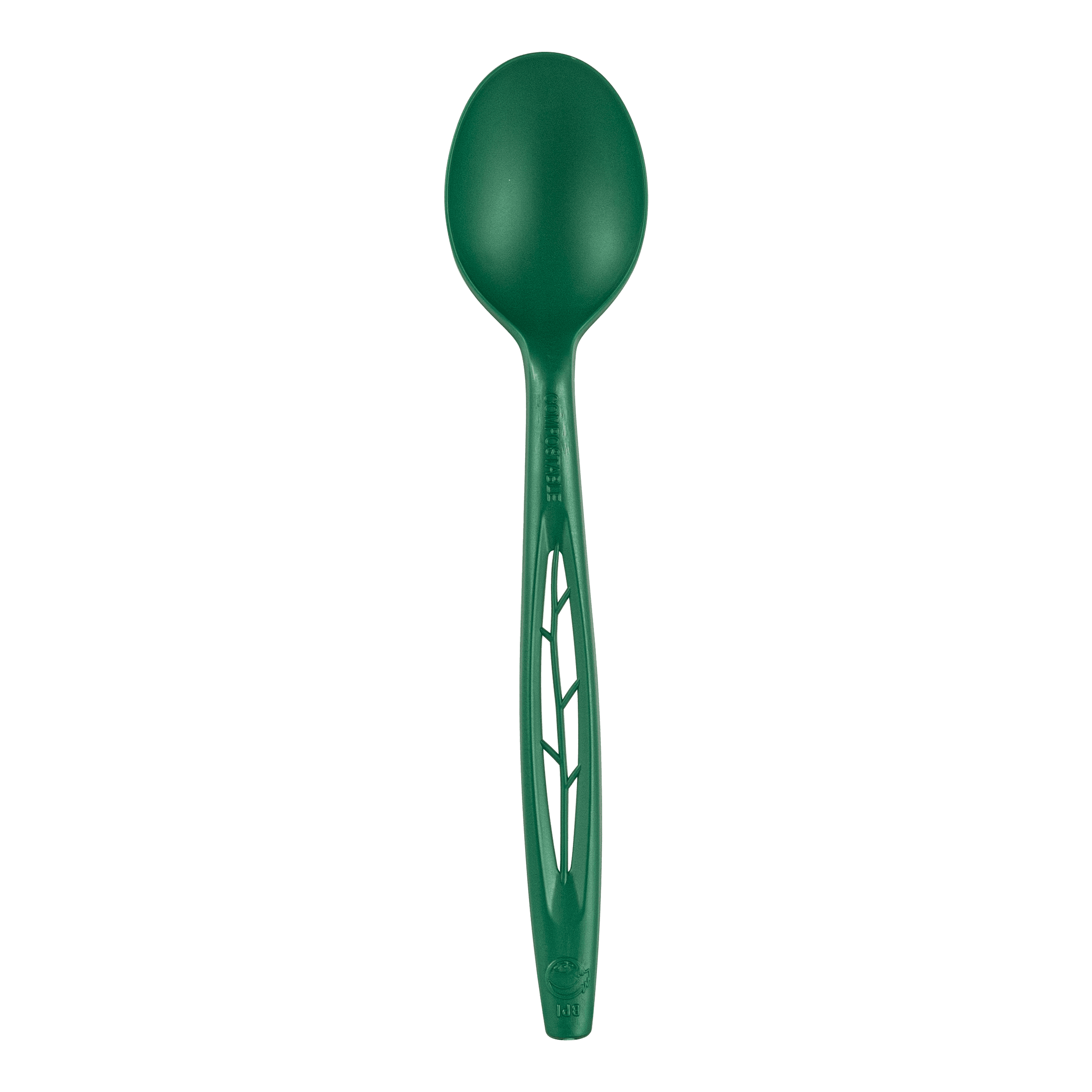 Stalk Market Spoon 6.5 IN CPLA Green Heavyweight 1000/Case