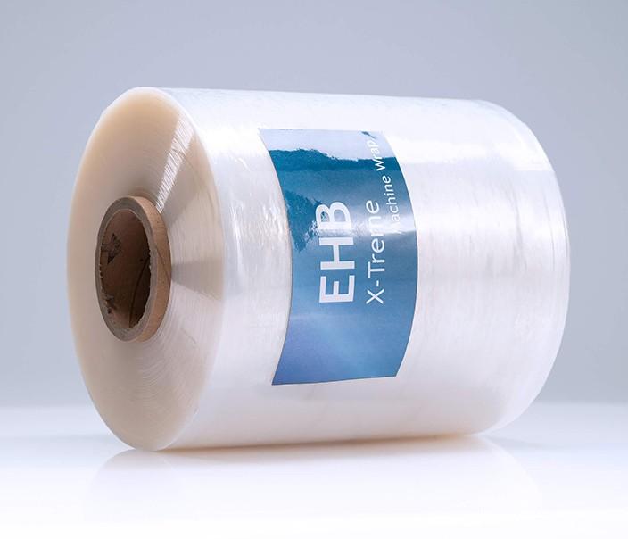 Machine Stretch Film 29.5IN X5000FT 63GA Single Side Cling Engineered 9-Layer 25 Rolls/Pallet