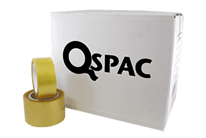 Tape 2IN X110FT Clear Rubber 2MIL 36 Rolls/Case 90 Cases/Pallet