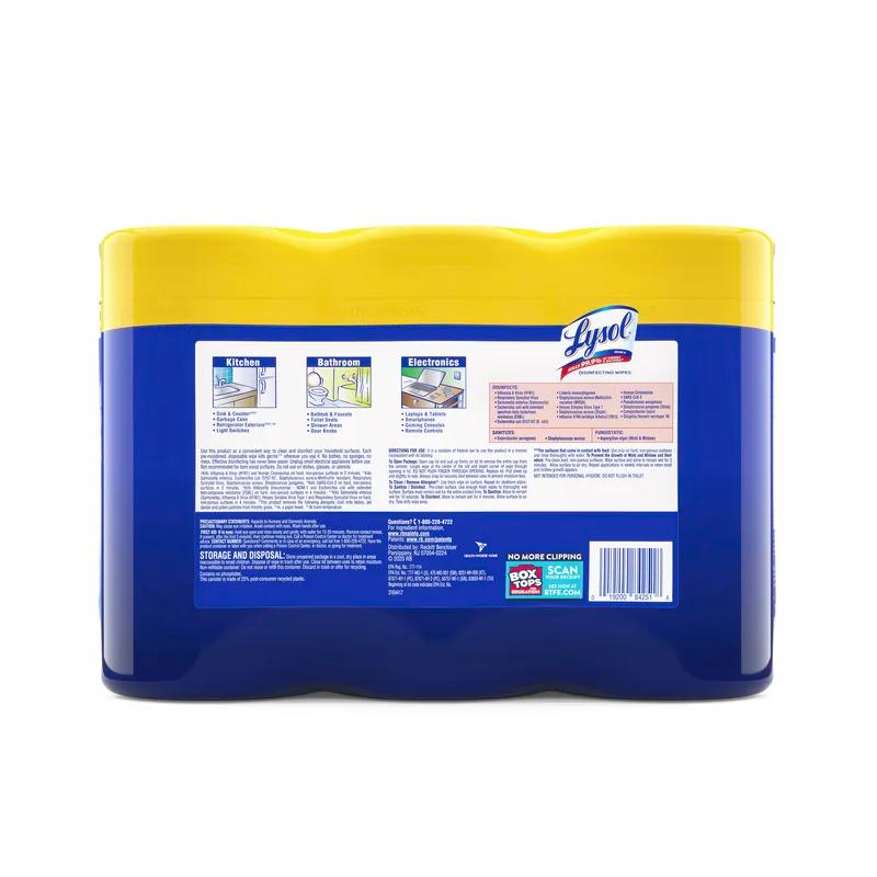 Lysol® Lemon & Lime Blossom Disinfectant 7X7.25 IN Wipe 2/Case