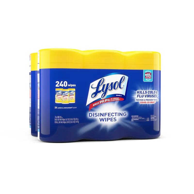 Lysol® Lemon & Lime Blossom Disinfectant 7X7.25 IN Wipe 2/Case