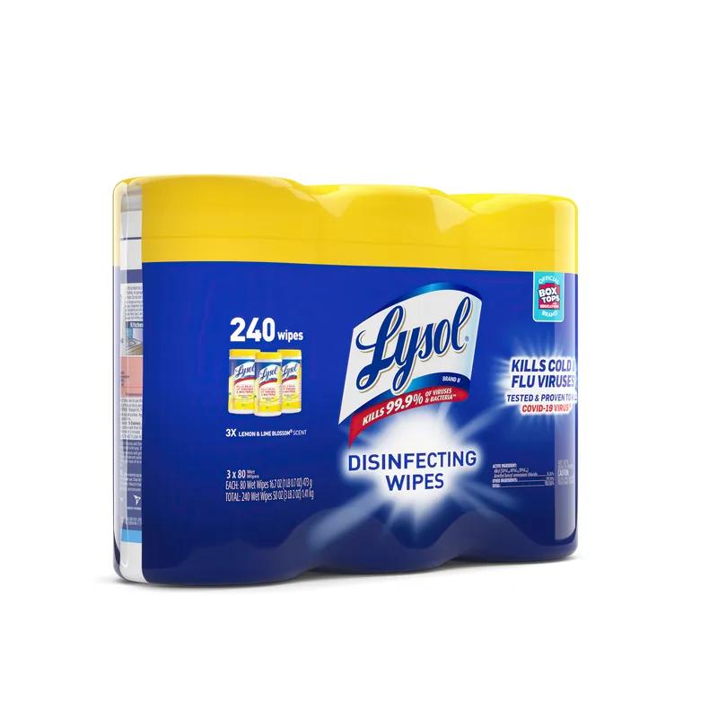 Lysol® Lemon & Lime Blossom Disinfectant 7X7.25 IN Wipe 2/Case