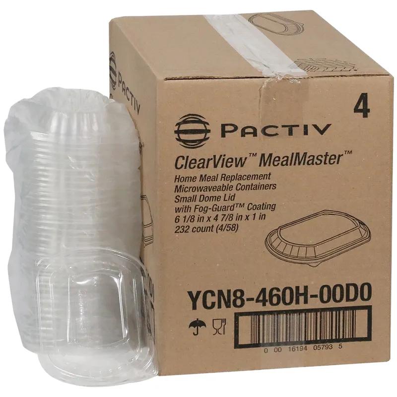 Lid Dome 6.125X4.875X1 IN OPS Clear Oval For Container 232/Case