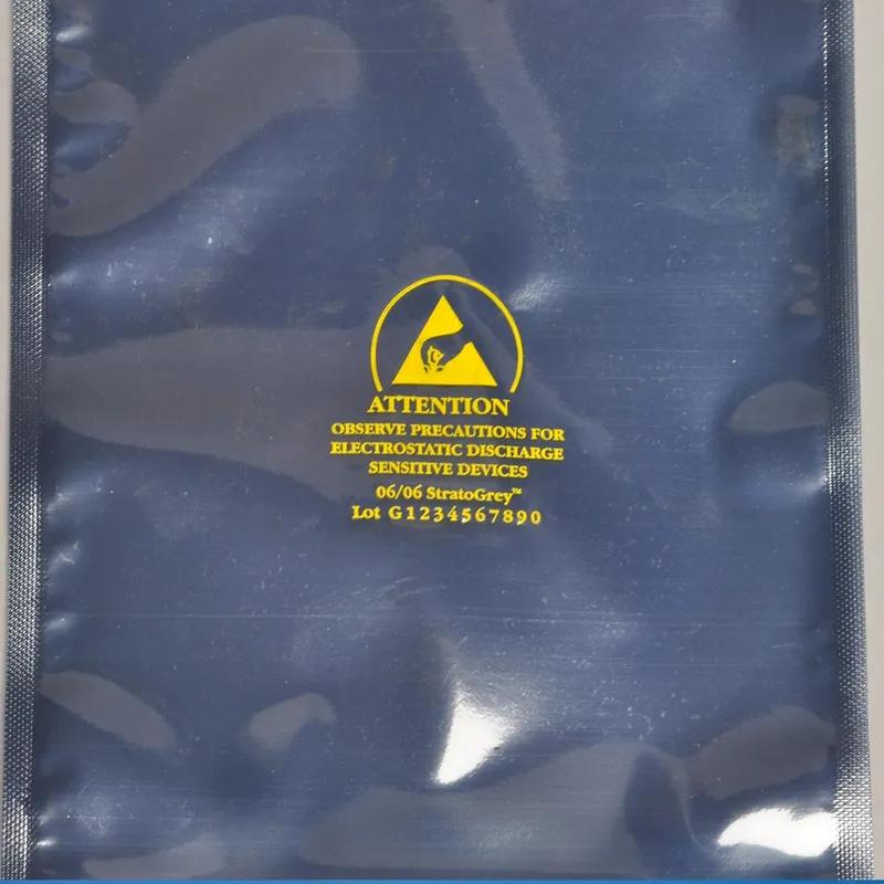 StratoGrey™ Shielding Bag 6X10 IN Translucent PC With Heat Seal Closure Buried Metal Construction Anti-Static Flat 500/Case