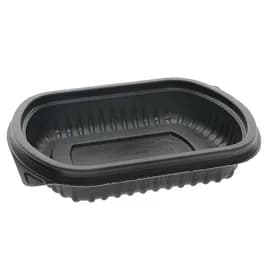 Take-Out Container Base 6.125X4.875X1.125 IN MFPP Black Rectangle 250/Case