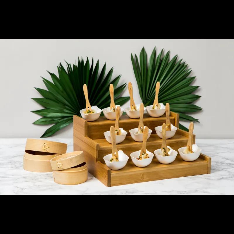 Tasting Fork 3.5 IN Bamboo Natural 50 Count/Pack 10 Packs/Case 500 Count/Case