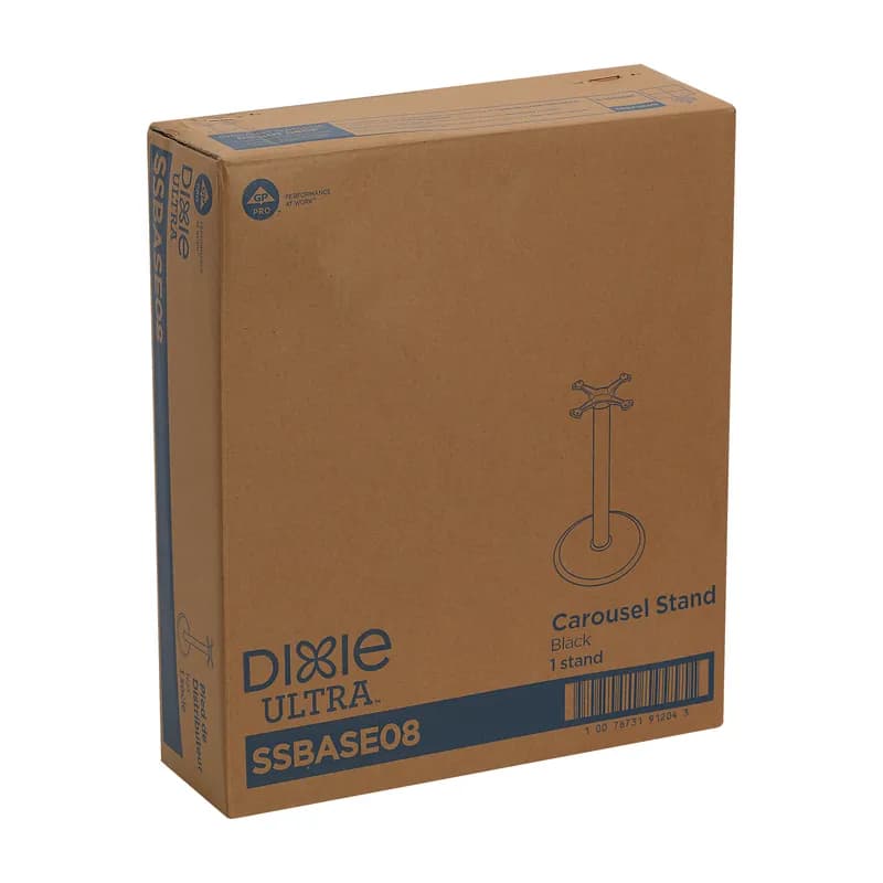 Dixie® Ultra SmartStock® Cutlery Dispenser Display Stand Black Carousel 1-Piece 1/Case
