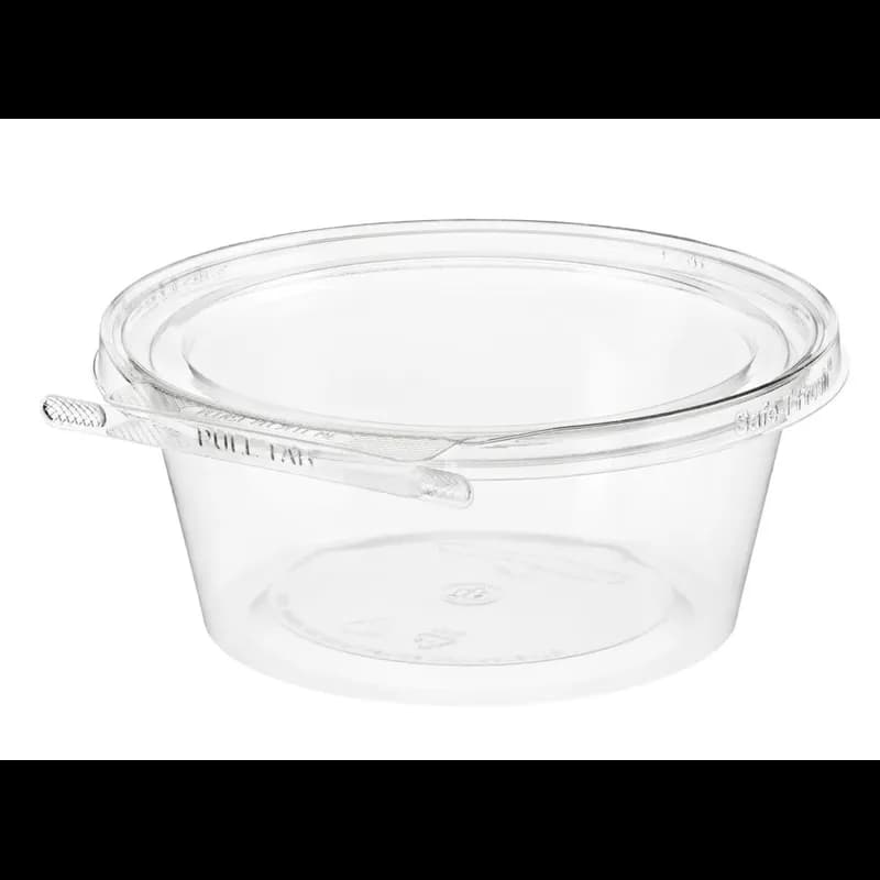 Deli Container Hinged 32 OZ PET Clear Tamper-Evident Tamper-Resistant 168/Case