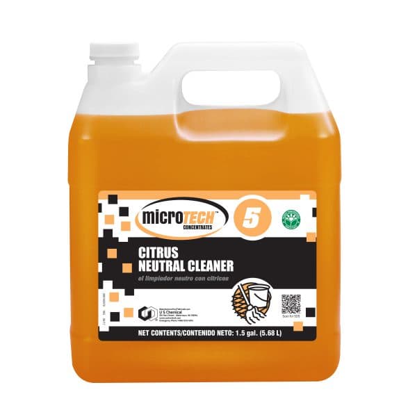 MicroTECH™ Citrus Orange Neutral Cleaner 1.5 GAL Neutral Concentrate 1/Case