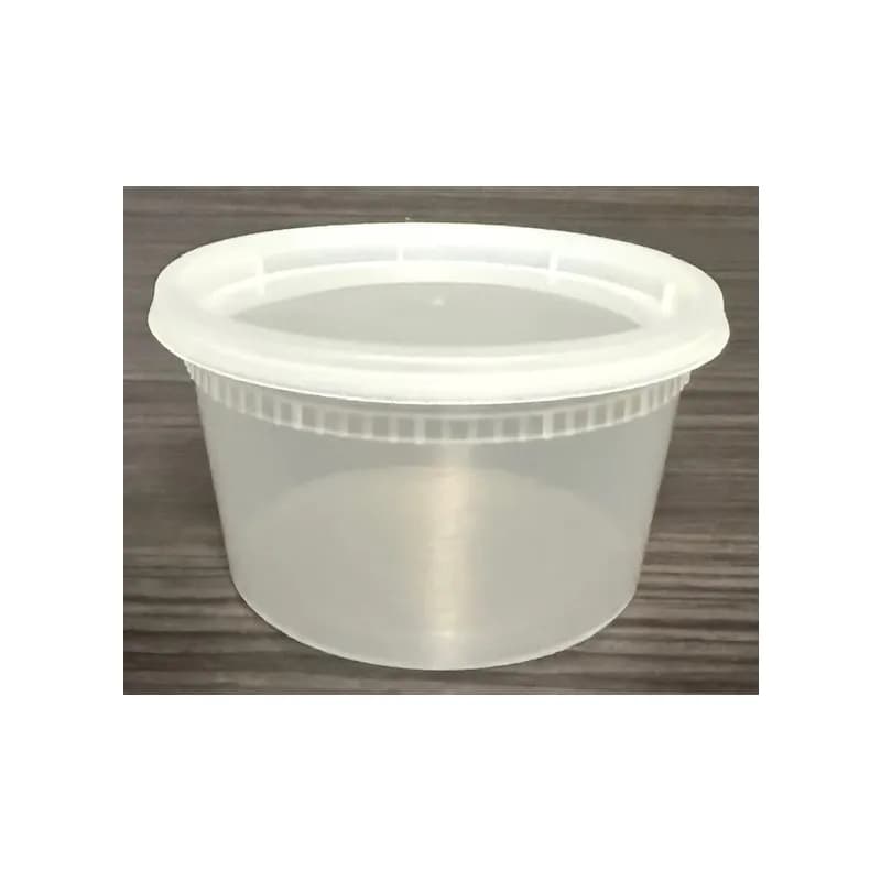 Victoria Bay Soup Deli Container Base & Lid Combo With Polyethylene (PE) Lid 12 OZ PP 240/Case