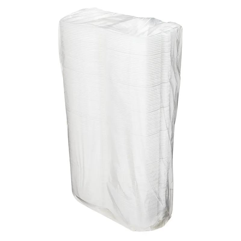 Victoria Bay Take-Out Container Hinged Small (SM) 6X6X3 IN Foam White Tab-Lock 125 Count/Pack 4 Packs/Case