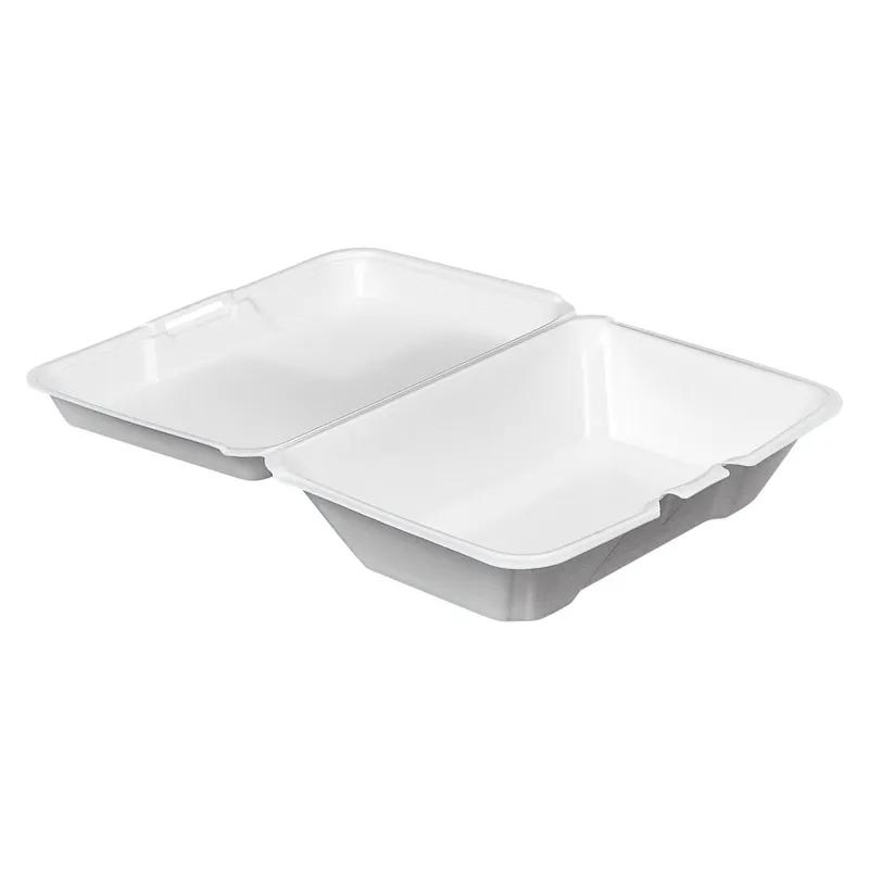Victoria Bay Take-Out Container Hinged 9.19X6.5X2.75 IN Foam White Tab-Lock 150/Case