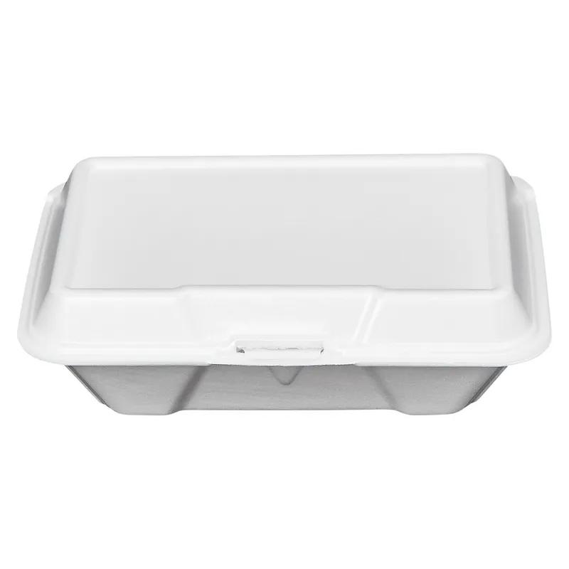 Victoria Bay Take-Out Container Hinged 9.19X6.5X2.75 IN Foam White Tab-Lock 150/Case