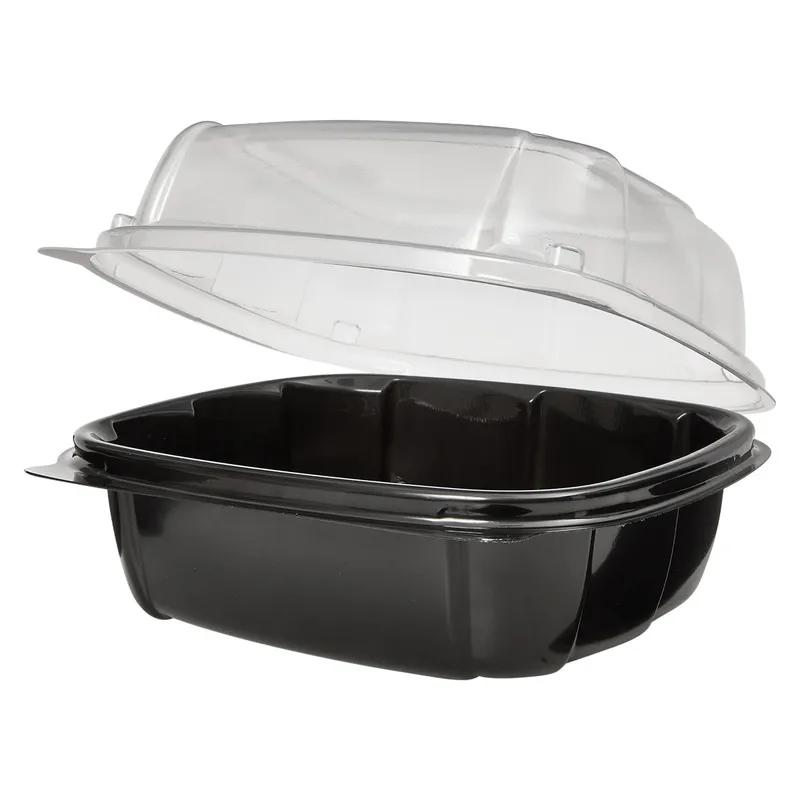 Victoria Bay Take-Out Container Hinged 6X6X3 IN PP Black Clear Square 171/Case
