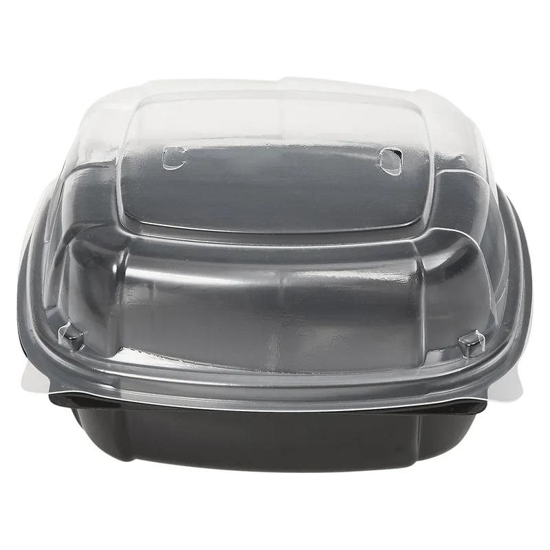 Victoria Bay Take-Out Container Hinged 6X6X3 IN PP Black Clear Square 171/Case